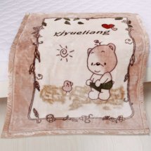 Cheap 43"×55" Raschel Cute Bear Baby Blankets