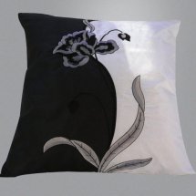 Cheap 18" Thai Silk White Embroidery Cushions Cover