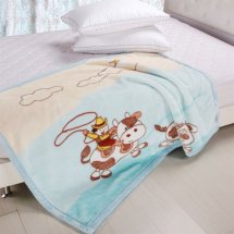 Cheap 43"×55" Raschel Little Cowboy Baby Blankets