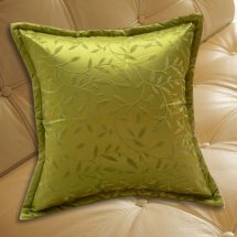 Cheap 18" Thai Silk Green Handmade Embroidery Cushions Cover
