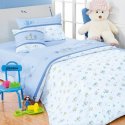 Cheap 4 Piece Twin Embroidery Cute Rabbit Duvet Cover Sets