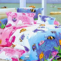 Cheap 4 Piece Full Seabed World Duvet Cover Sets
