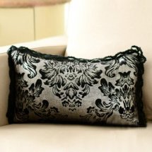 Cheap 12"×18" Luxury Lace Hem Cotton Cushions Cover