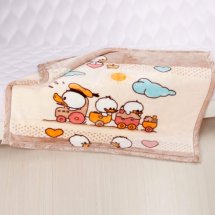 Cheap 43"×55" Raschel Ducks by Train Baby Blankets