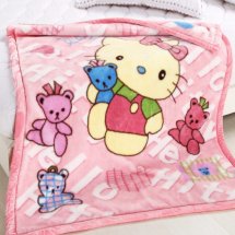 Cheap 43"×55" Raschel Hello Kitty Baby Blankets