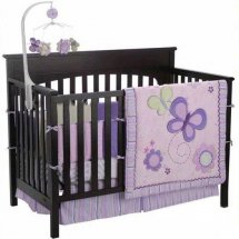 Cheap Butterfly Cotton Baby Bedding Sets,6-Pc